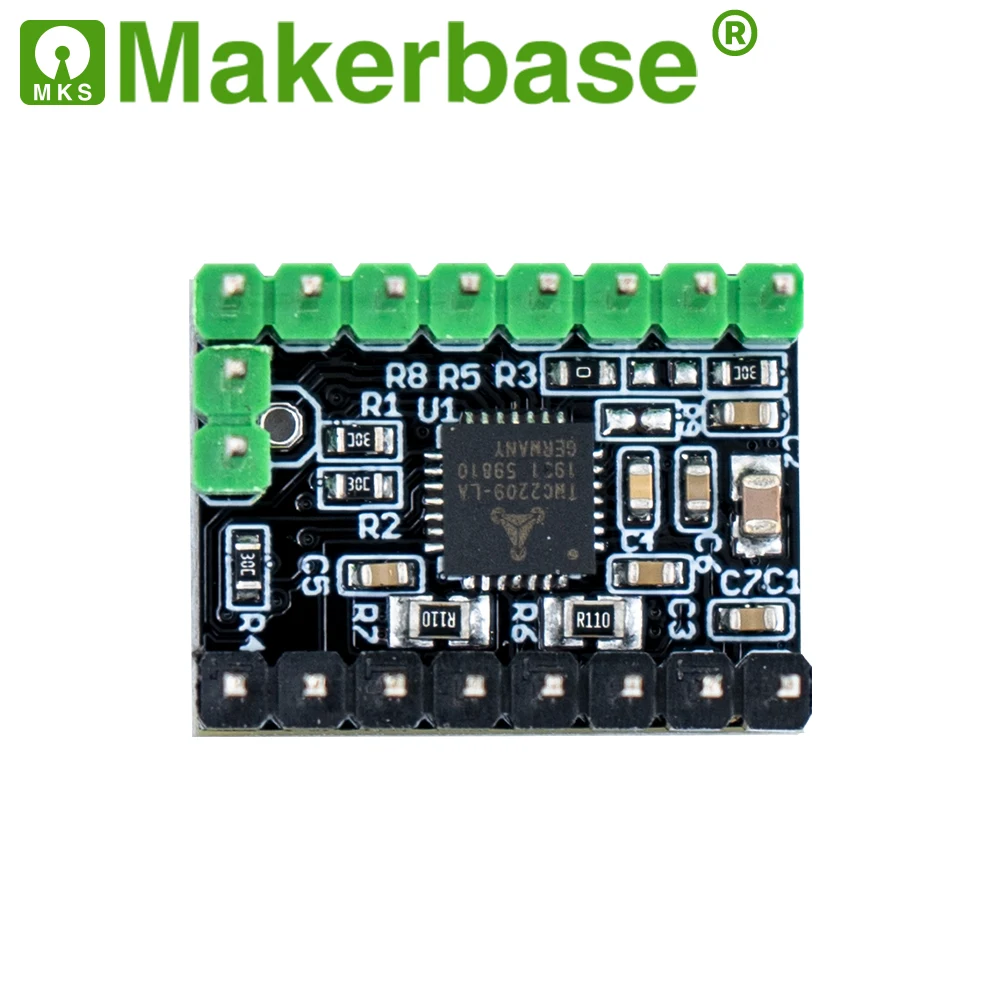 Makerbase MKS TMC2209 2209 Controlador de Motor paso a Paso StepStick impresora 3d de piezas de 2,5 UART ultra silencioso Para SGen_L Gen_L Robin Nano 2