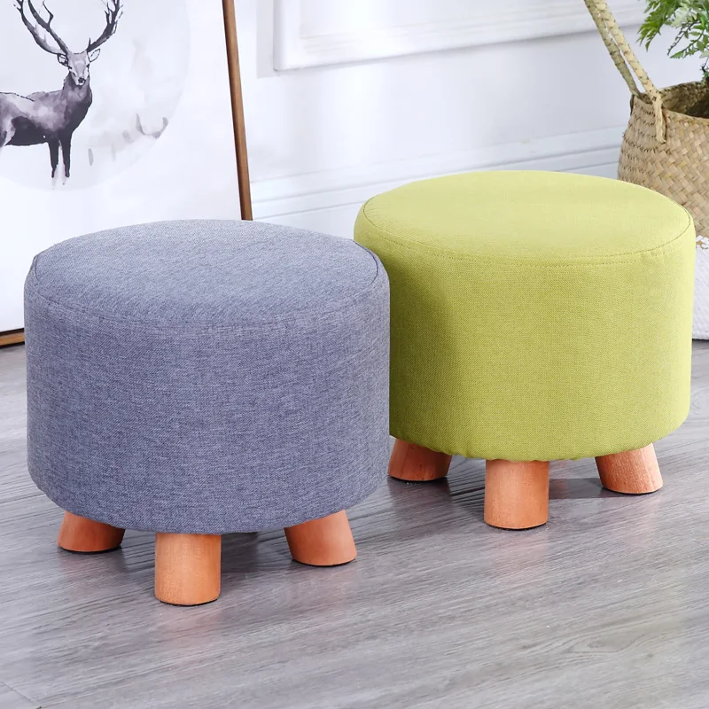 Pequeño taburete redondo moderno, sofá de la sala de banco de la moda de los hogares banco de creative pequeña silla corto Dunzi Minimalista Moderno 2