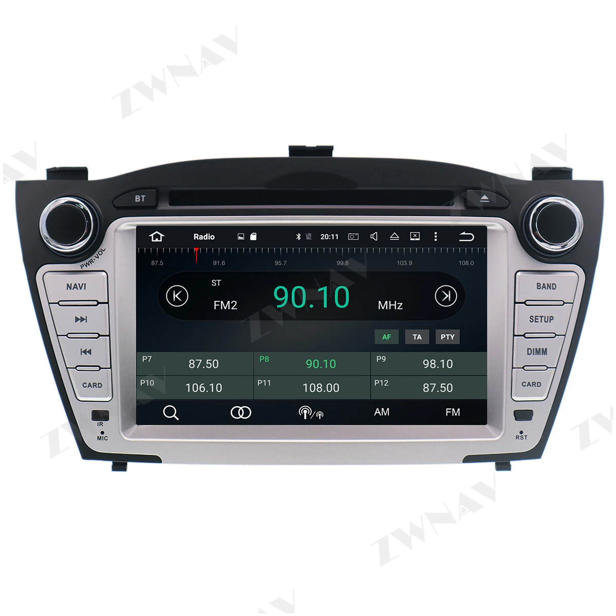 PX6 4G+64G Android 10.0 Coche Reproductor Multimedia Para Hyundai IX35 TUCSON 2009-de GPS del coche de Radio navi estéreo de la pantalla Táctil de la unidad principal 2