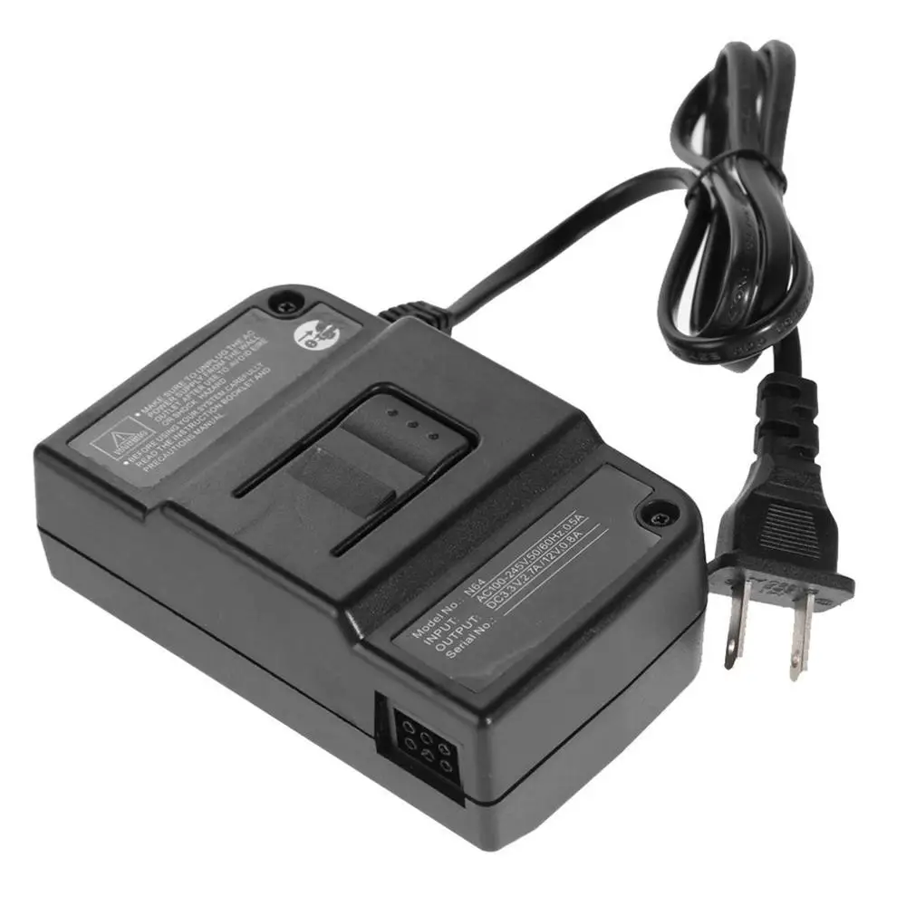 Adaptador de CA Cable de Alimentación de Carga de Carga Cargador Cable de Alimentación Cable para Diferentes NES, N64 Juego de Accesorios 2