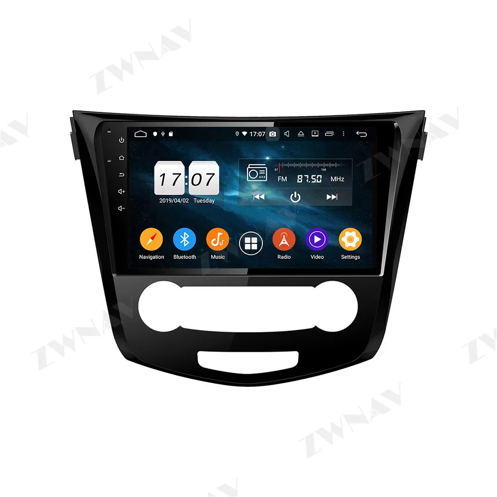 Android 10 Coches Reproductor Multimedia Para Nissan X-TRAIL Qashqai Dualis Rouge 2013-Radio navi estéreo IPS de la pantalla Táctil de la unidad principal 2