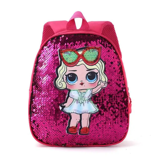 LOL muñecas mochila bolsa de la Escuela de los Niños Lindos de la Bolsa de Brillo de la Bolsa de Impresión de dibujos animados de Anime Lindo Mochila de los niños Kindergarte 2