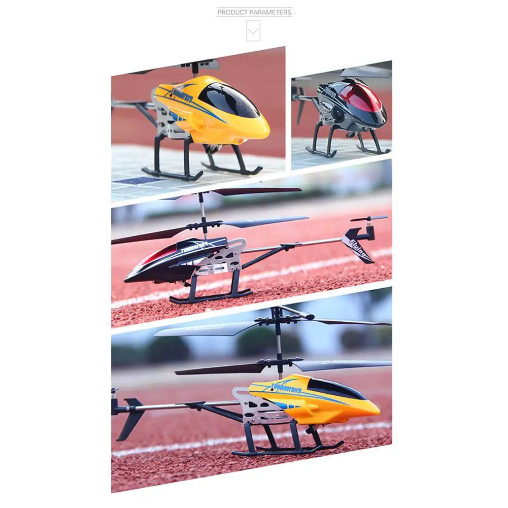 Aleación de 3.5 Canales RC Helicóptero de control remoto helicóptero de la Caída Resistente a la Electrónica de Carga Modelo de Avión Juguetes para los Niños 2