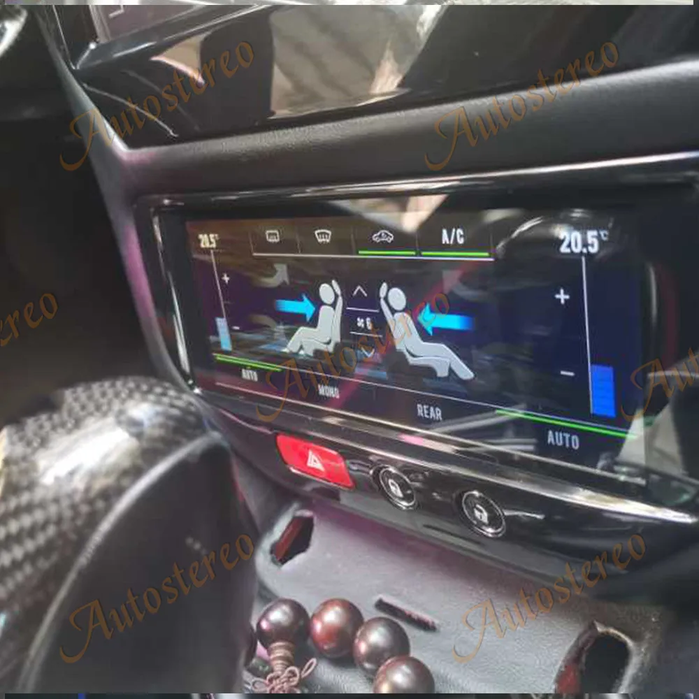 Para Maserati GT/GC GranTurismo Coche de Aire acondicionado de la Junta de Android9 unidad central de la Pantalla de Fibra de Carbono, el Reproductor Multimedia de Navegación GPS AutoRadio 2