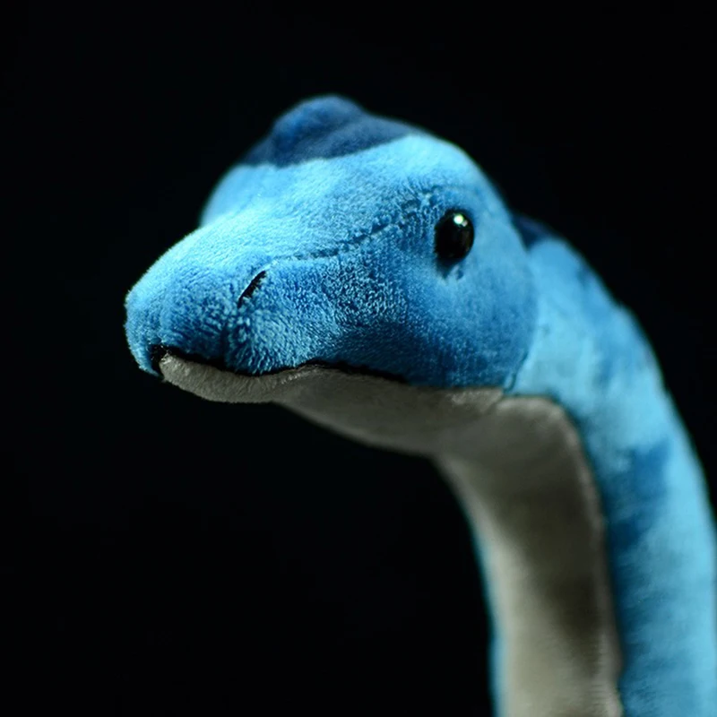 Surper Lindo Simulación Brachiosaurus Suave De Peluche De Juguete De Felpa Azul Dinosaurio Muñeca Modelo De La Vida Real De Los Animales Para Los Niños Regalo De Cumpleaños 2