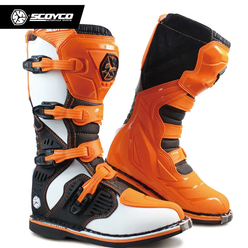 SCOYCO MBM001 Botas de Color de Carreras Off-road Botas Pesadas equipo de Protección de Motocross Montar Moto Largo de la altura de la Rodilla Zapatos 2