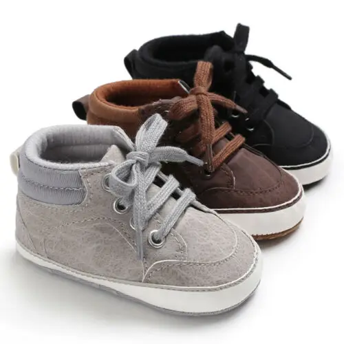 2019 de calidad Superior de la marca bebé casual zapatos recién nacido suela suave prewalker, primero los niños y las niñas zapatos de moda infantil zapatillas de deporte 2