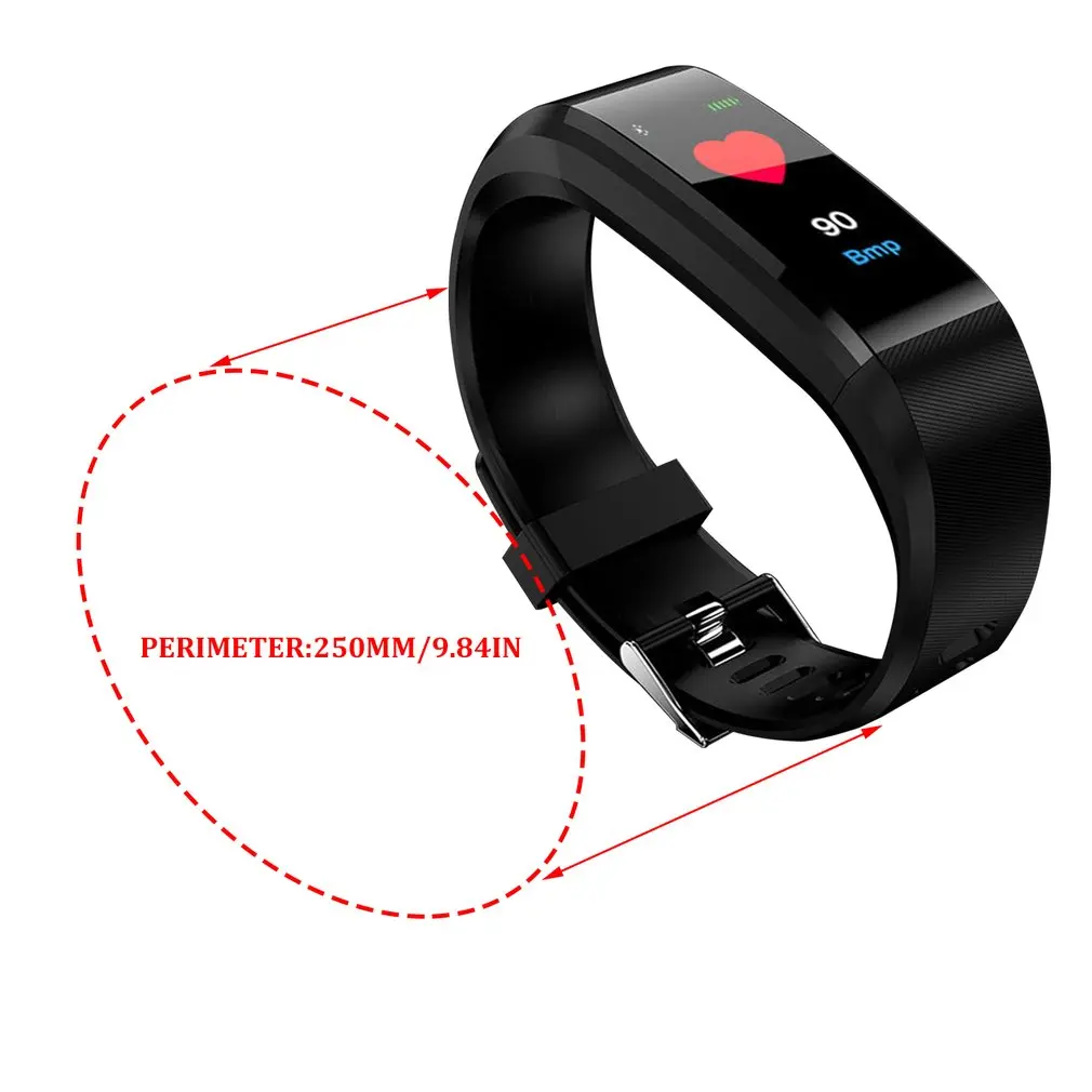 ID115plus de color de la pantalla inteligente de la mano de la frecuencia cardíaca de oxígeno de vigilancia impermeable de los deportes de smart pulsera pulsera 2
