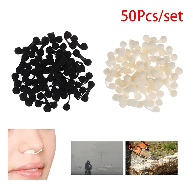 50Pcs/lot Anti-contaminación de Bronceado Tapón Nasal Spray Nasal Filtros de Esponja 2