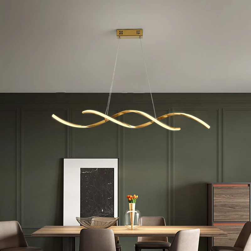 Cromo Chapado en Oro Colgante NUEVA y Moderna iluminación Para Comedor Cocina Sala de Home Deco Colgante de la Lámpara luminaria 2