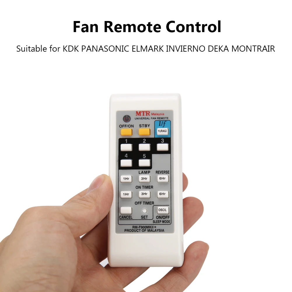 RM-F900MK Universal del Ventilador Control Remoto para KDK PANASONIC ELMARK INVIERNO DEKA MONTRAIR PEGENCY ALA 2