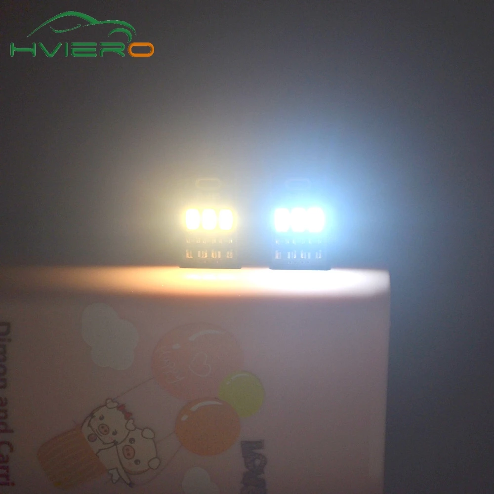 5pcs Mini Portátil USB de Alimentación 3LED Luz de Noche, Lámpara de Escritorio 1W 5V Cálido/blanco puro de la Luz para el Banco del Poder del Ordenador Portátil 2