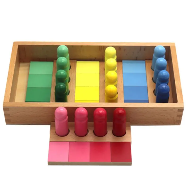 Montessori Gradiente De La Similitud Del Color De Clasificación De Juego De Madera De Los Niños Educación Sensorial De Juguetes Regalos 2