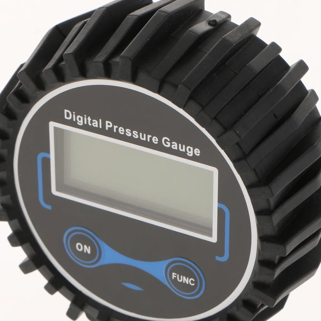 Digital de Inflado de Neumáticos Con Manómetro de Presión de Aire Chuck Manguera de Goma Para Compresores de Aire Y Infladores - 200PSI 2
