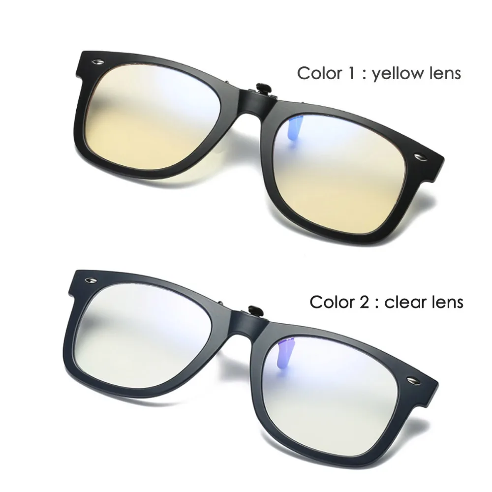 La Luz azul de Bloqueo de Clip-en el Equipo de Lectura de Gafas Anti Azul Rayos Clip En Juego la Protección de Gafas de alta calidad TR90 2