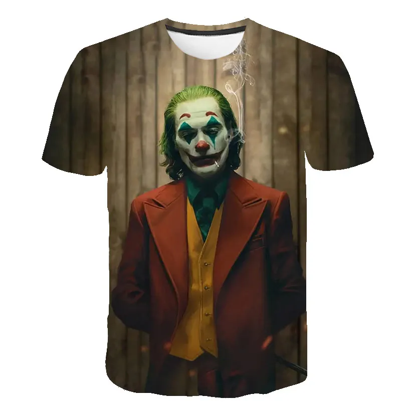 3D bebé Joker Camiseta de niños de la Película de Terror Jaja Payaso chicos/chicas de Anime T shirt Ropa de Niños Cool Streetwear camisetas Camiseta Tops 2