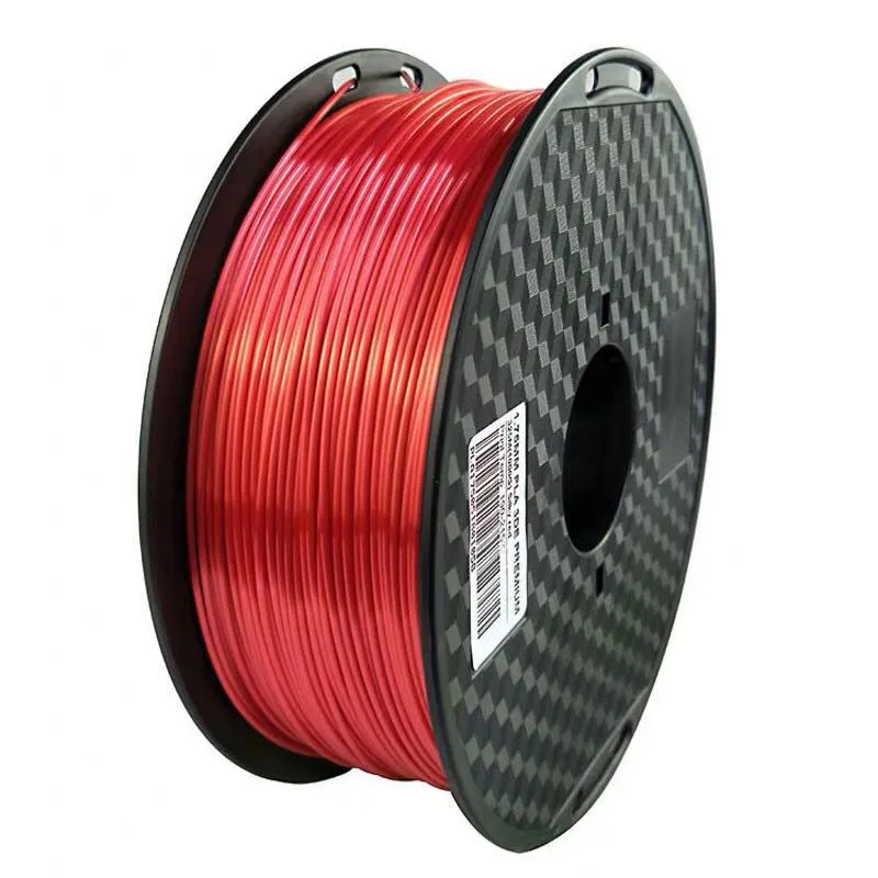 La seda PLA Rojo PLA 1,75 mm de Lujo Sedoso Brillo 500g/1kg Impresora 3d Filamento Brillante Seda Sentirse Como en 3D de la Pluma de Impresión de Materiales 2