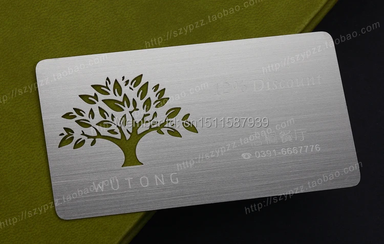 De metal personalizado de tarjetas de visita de Lujo de Metal Negocio de impresión de Tarjetas de visita/nombre Card100pcs mucho diseño libre 2