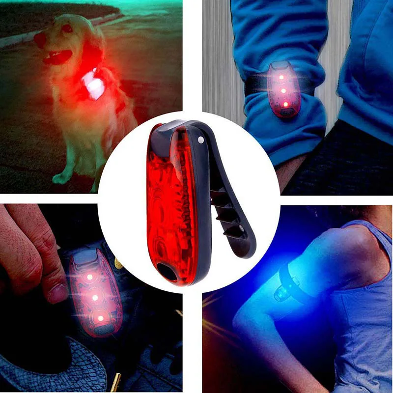 1pc Led de advertencia de luz de flash de los accesorios de Seguridad reflector de luz Estroboscópica para la Ejecución de Caminar de la Bicicleta de la Bici de los Niños Niño Mujer Perro de Mascota Corredor 2