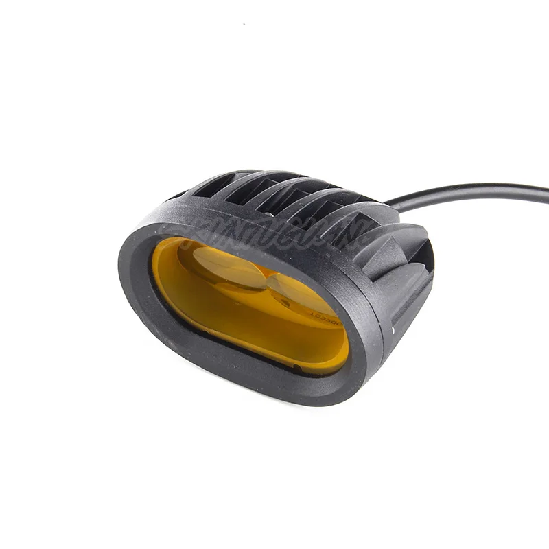 20 W 12 V, Luz de Trabajo LED 6D Universal de la Motocicleta de Carretera Auxiliar de la Lámpara del Punto de la Conducción de Luz de Niebla para el Coche Camión Blanco/Amarillo 2