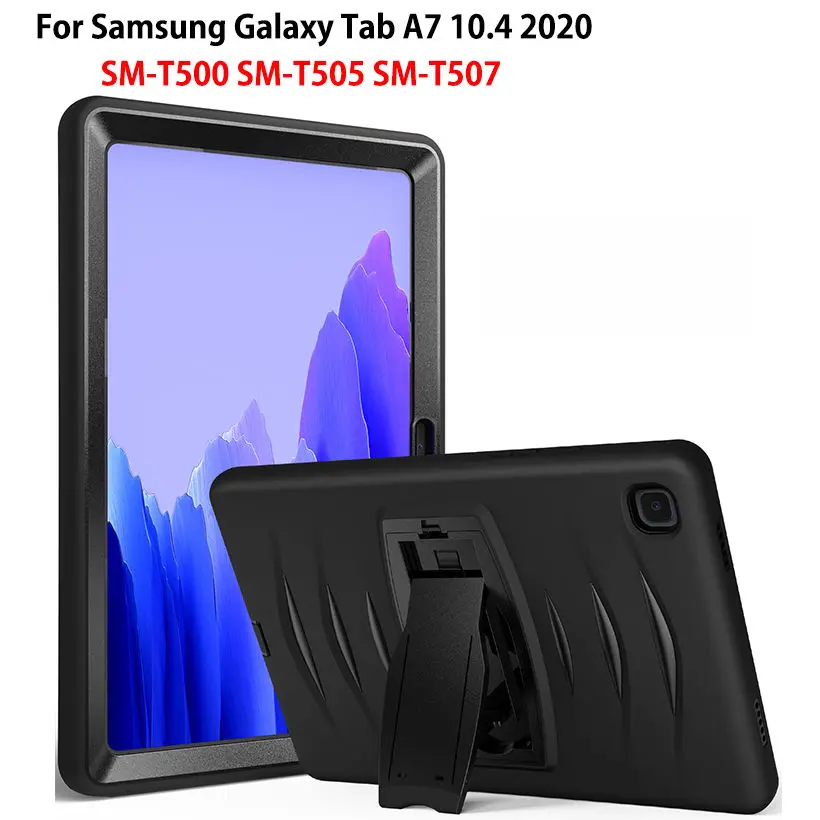 Para Samsung Galaxy Tab A7 10.4 Cubierta de la caja de 2020 T500 SM-T500 SM-T505 SM-T507 Funda Desmontable Soporte a prueba de Golpes Shell de Coque 2