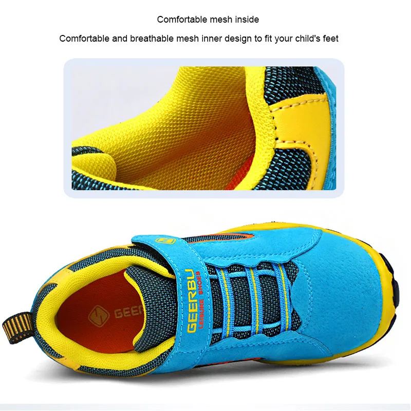 Zapatos de niños Mate de Cuero para Niños de Zapatillas de Niños Niñas antideslizante Zapatos Casuales de Viaje al aire libre de los Zapatos de Fondo Suave de los Niños 2