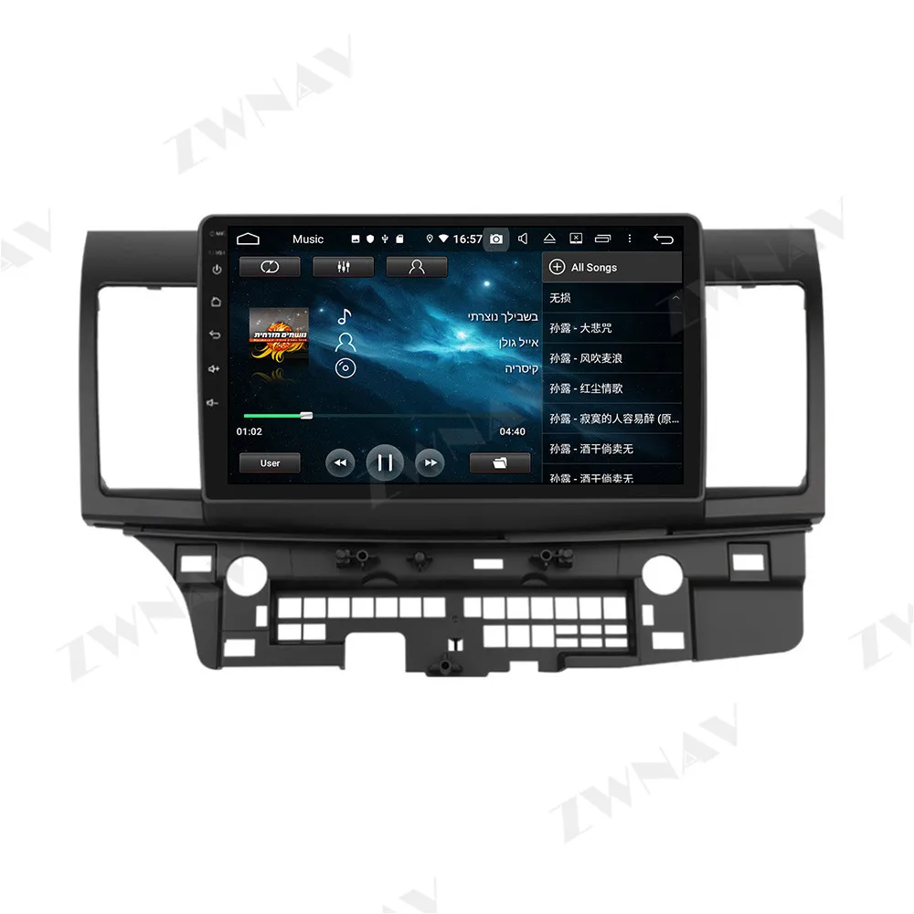2 din Android 10.0 Coche de la pantalla, el reproductor Multimedia Para Mitsubishi Lancer 2012 de vídeo estéreo Android GPS navi jefe de la unidad de auto stereo 2