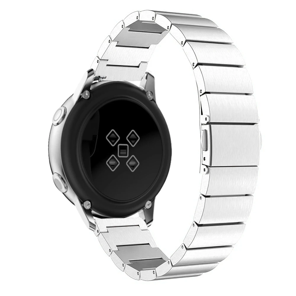 De Acero inoxidable de la venda de Reloj Para Samsung Galaxy reloj Activo de la Pulsera de la Correa de reemplazo de pulsera Para Samsung Galaxy Bandas de 20mm 2