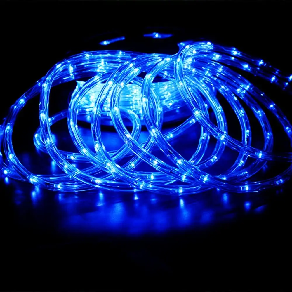 LED de Luces de la Cuerda De 8 Modos de LED Impermeable Rainbow Tubo de la Cuerda Tira de Led de luces de Navidad al aire Libre Decoración navideña Luces IP65 2