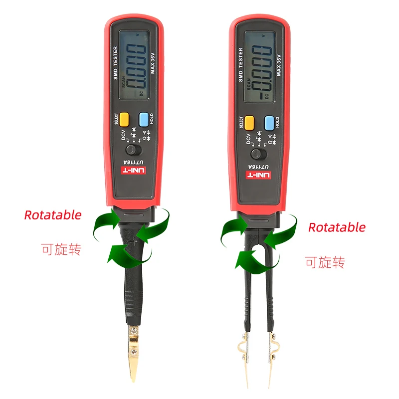 UNIDAD UT116A SMD Tester; Resistencia / Condensador / Diodo (RCD) Parámetro Medidor / SMD Multímetro Digital UT116C 2
