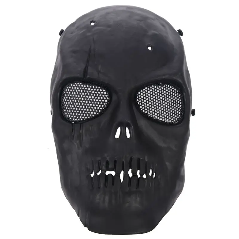 Airsoft Máscara De Cráneo Completo Máscara De Protección - Negro 2