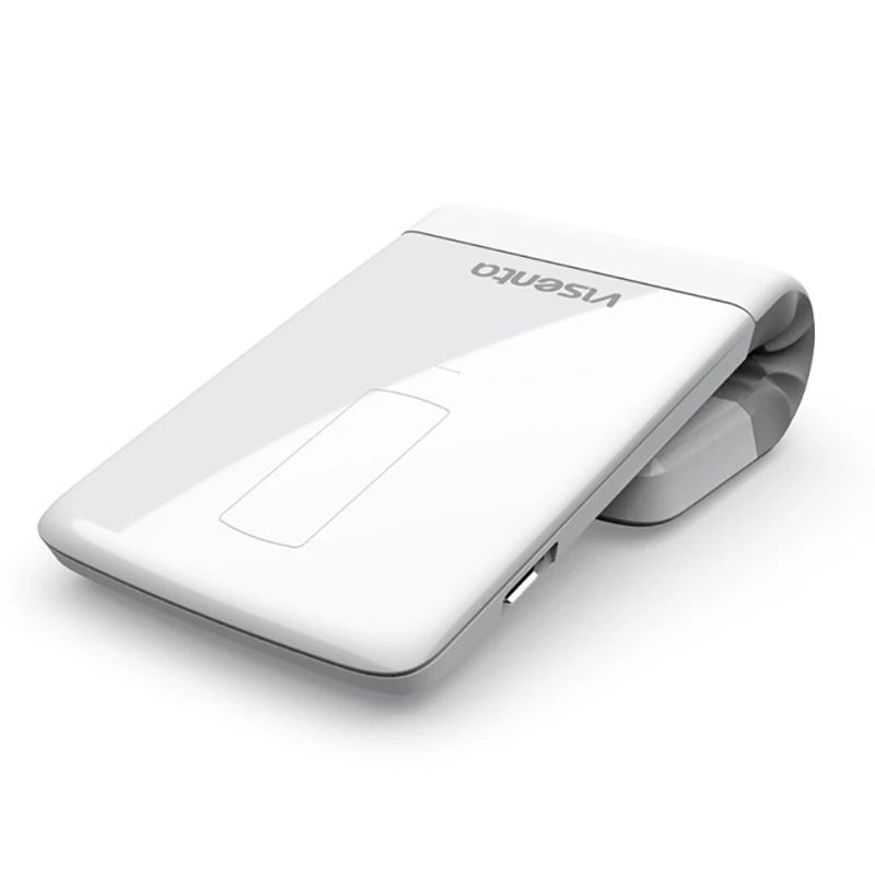 2019 nueva 2000dpi inalámbrica Bluetooth ratón delgado y ligero plegable láser recargable Incorporada de la batería para notebook PC de la oficina 2