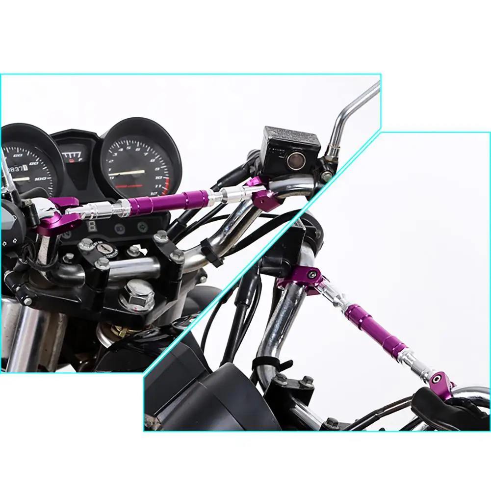 Universal 22mm Manillar de la Motocicleta de Moto Ajustable Apretones de manillar de Dirección de la Rueda de Fortalecer la Aleación de Aluminio Abrazadera 2