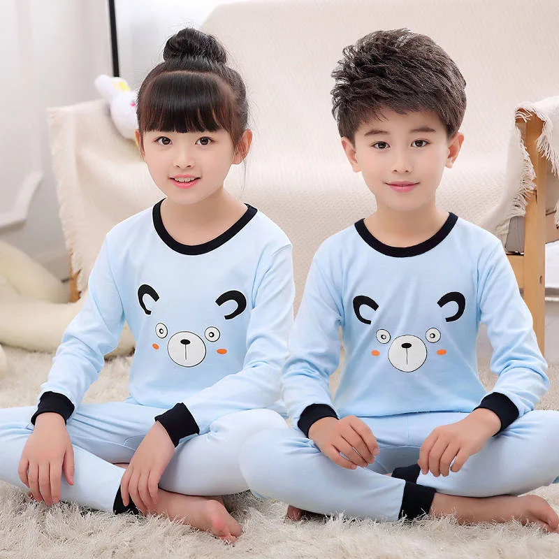Algodón Chicos Nuevos Pijamas de los Niños de la Princesa de Pijama Conjuntos de Pijamas de Niñas Niños Unicornio ropa de dormir de Bebé ropa de Dormir Pijamas para Niños 2