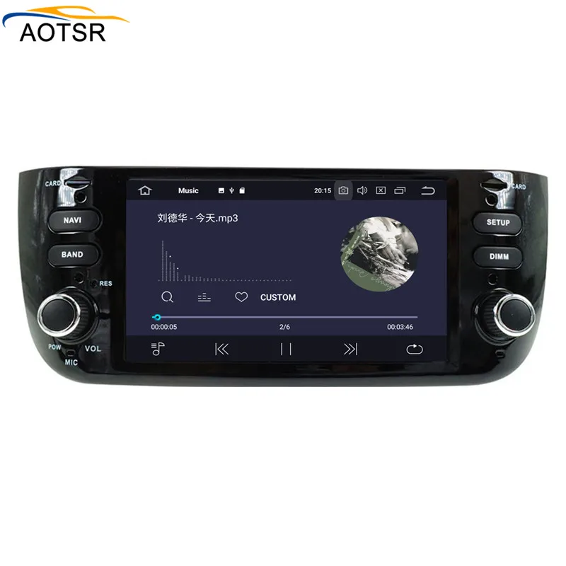 IPS Android 9.0 multimedia del coche reproductor de dvd de la unidad principal Para Fiat Punto 2009-Linea 2012-de Navegación GPS de radio auto estéreo 2