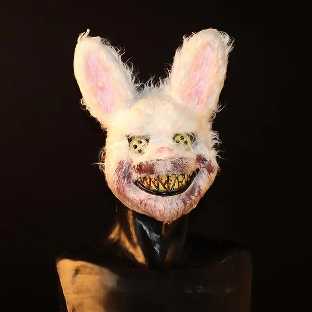 Sangrienta Conejo Asesino De La Máscara Del Horror De La Fiesta De Halloween Decorativos Vestido De Máscara De Cosplay Máscara Para Niños Adultos Elegante Máscara De Cosplay 2