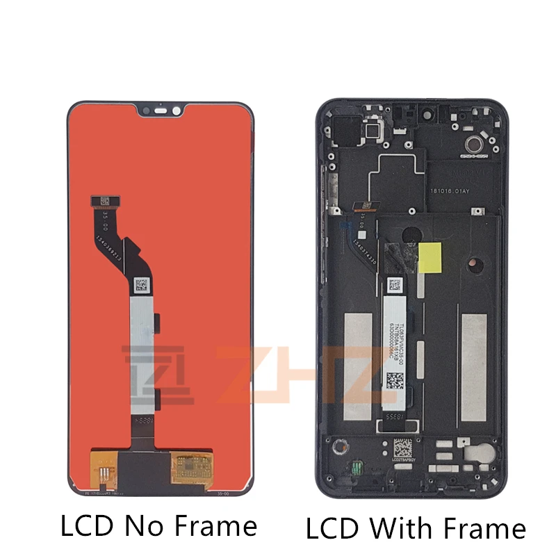 Para Xiaomi Mi 8 Lite pantalla lcd de pantalla táctil Digitalizador Asamblea con marco para mi 8 lite pantalla de las piezas de reparación 2