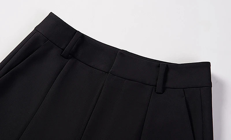 TWOTWINSTYLE Casual de Longitud Completa de Pantalón de Mujer de Alta Cintura Plisada Slim Split Lápiz Pantalones Para Mujer Ropa 2020 de la Moda de Primavera Nueva 2