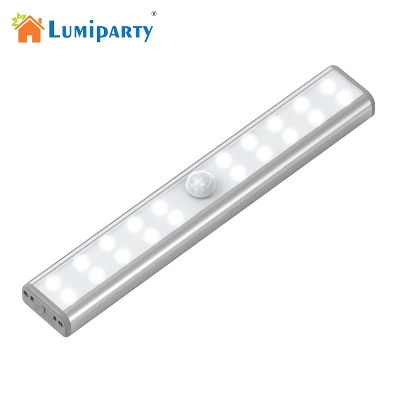 LumiParty 20 de Gabinete del LED luz de Noche LED Luz de la Noche Recargable USB Sensor de Movimiento para el Armario de Movimiento Inalámbrico Activado Lámpara 2