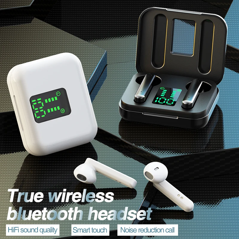 FLUXMOB X15 toque de Auriculares Inalámbricos Bluetooth 5.0 de Auriculares Mini Auriculares Con Micrófono de CAJA de carga Deporte Auriculares Para todos los teléfonos inteligentes 2