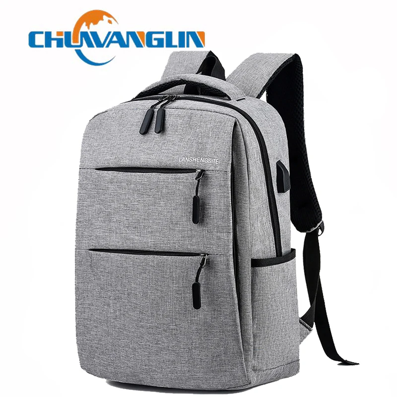 Chuwanglin Simple Macho mochila ordenador portátil Empresarial de mochilas casual mochila de los hombres de la escuela de bolsas para hombre bolsas de viaje A90901 2