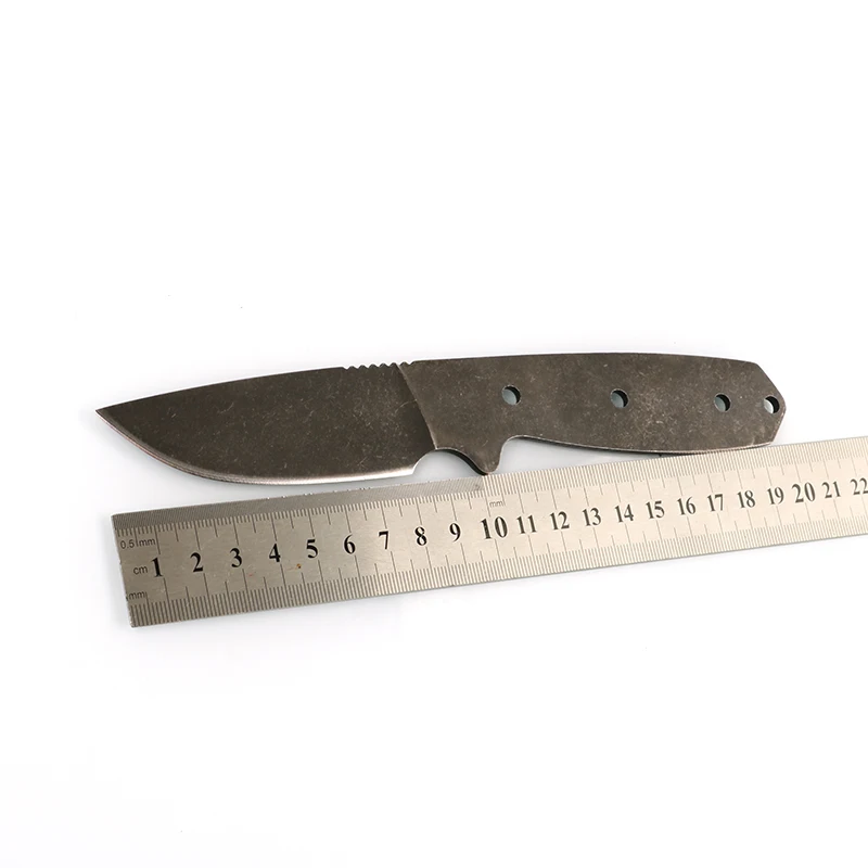 Cuchillo de bricolaje hoja de kits de cuchillo de fabricación de material de la hoja en blanco de acero inoxidable 440C 2