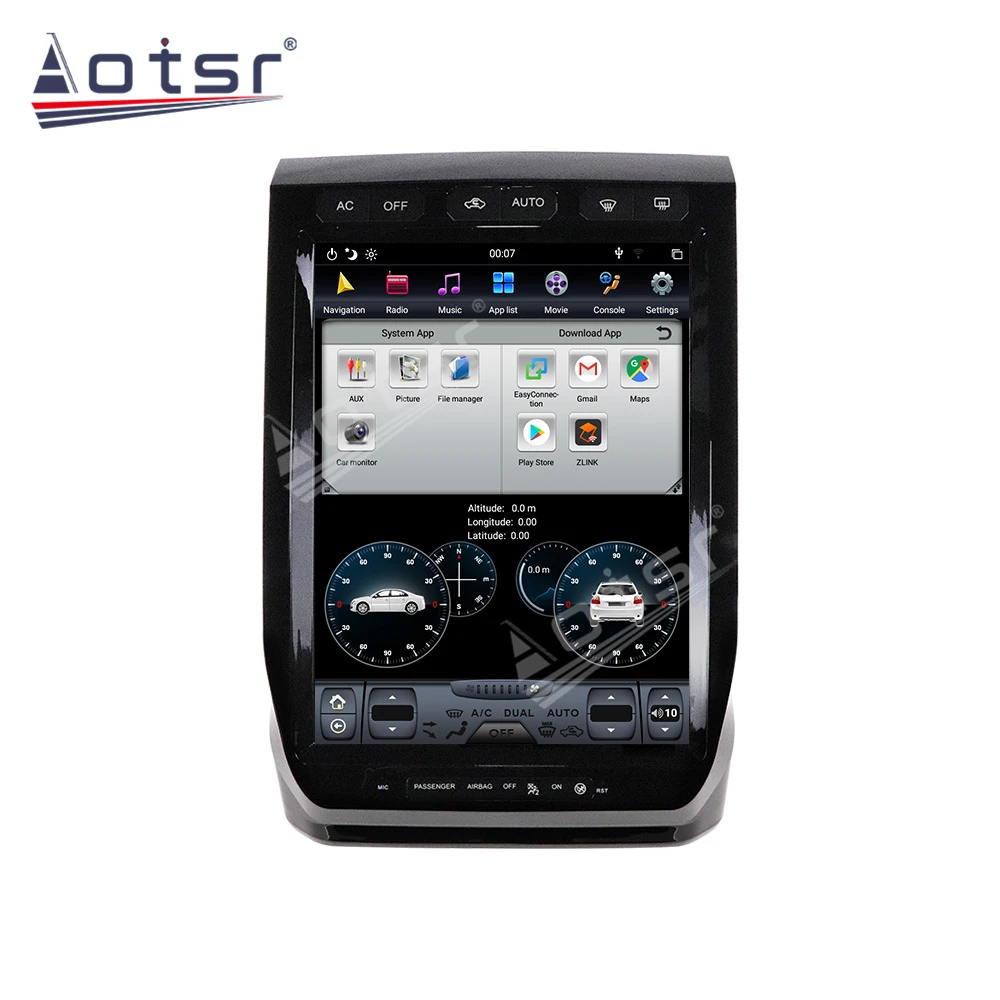La Radio del coche de GPS de Navegación Para Ford F150 Raptor-2019 Android 9.0 Reproductor Multimedia PX6 de Audio de Auto Estéreo Jefe de la Unidad de Carplay 2K 2