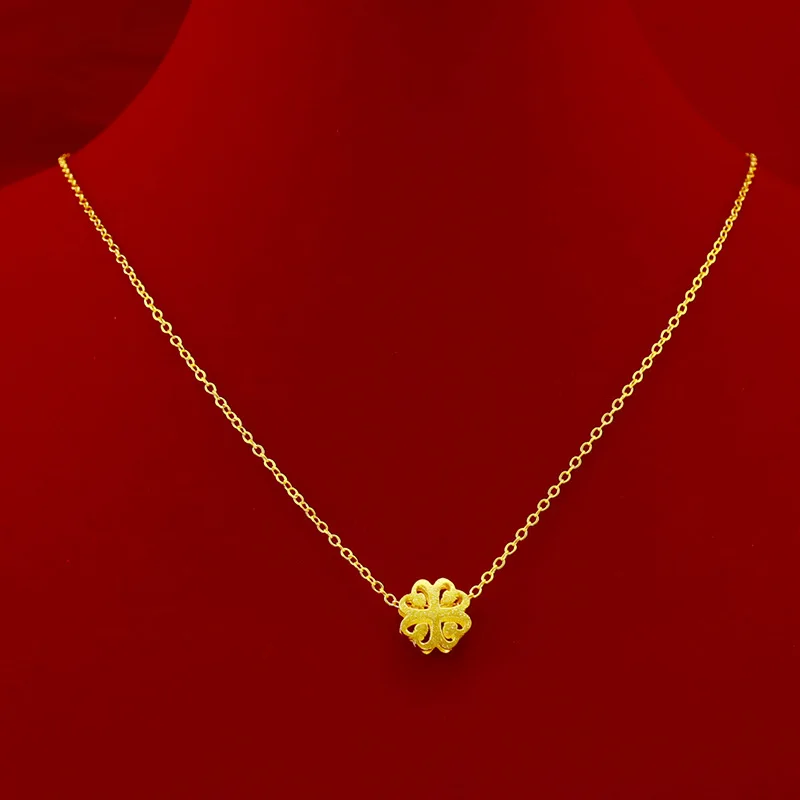 Coreano de la Moda de Oro 14K de la Joyería de los Encantos de Corto Colgante de Collar de las Mujeres de la Boda de Engegement Clavícula Gargantilla Colgante de la Joyería 2