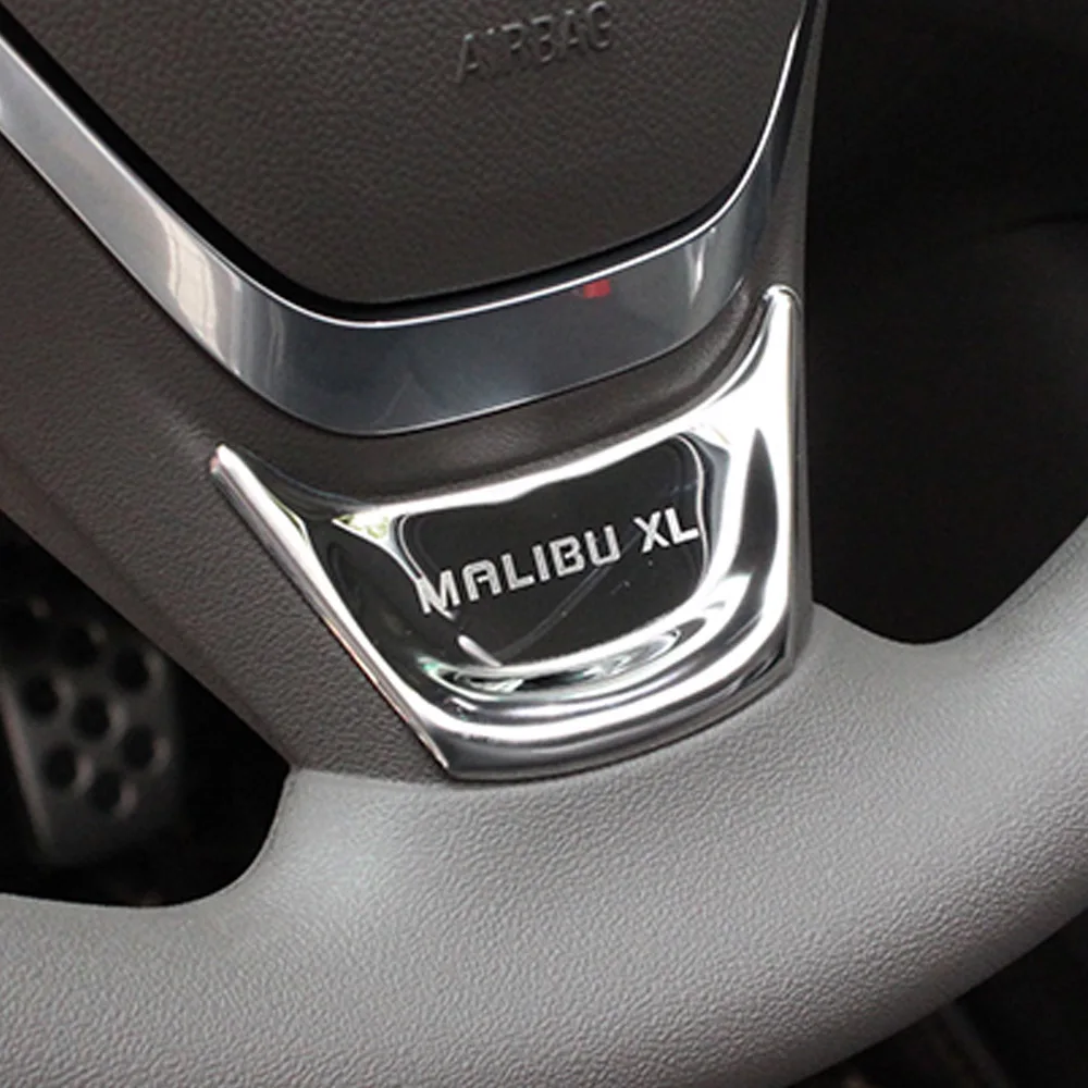 Volante de auto Etiqueta de Lentejuelas para Chevrolet Malibu XL 2016 2017 2018 2019 Carstyling Decorativos de Interior de la Cubierta de la etiqueta Engomada 2