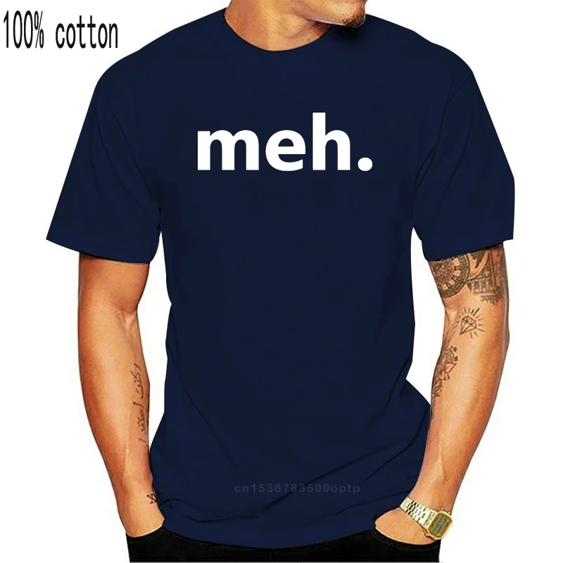 Internet Argot Meh Camiseta Nerd Geek Meme Camiseta Casual Hipster De Algodón De Alta Calidad De La Ue Tamaño De Puro Algodón Camiseta Tops 2