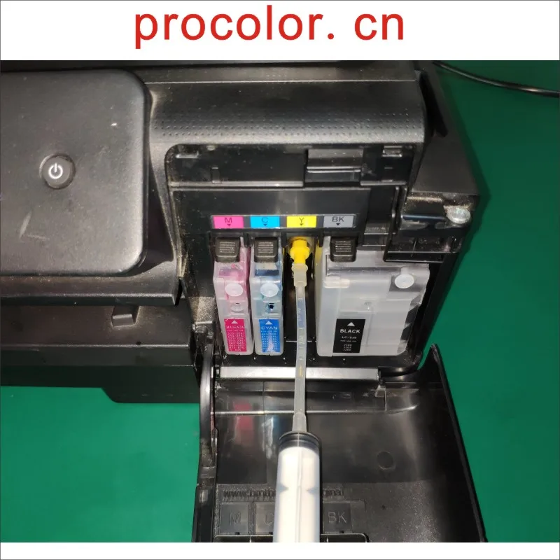 Limpieza de cabezal de impresión limpiador líquido de recarga Herramienta para el hermano LC3619 LC3617 MFC-J2330DW MFC-J2730DW MFC-J3530DW MFCJ-3930DW impresora 2