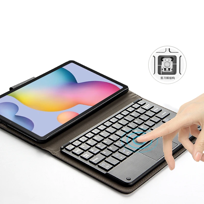Caso Para Samsung Galaxy Tab S6 Lite 10.4 SM-P610 P615 teclado Bluetooth Cubierta Protectora de la PU SM-P615 P610 De 10,4