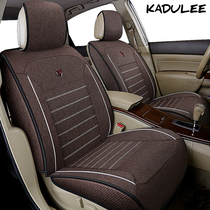KADULEE lino asiento de coche cubierta de prado 150 120 prius 20 30 rav4 recaro renault camry 40 50 Auto accesorios coche-estilo de los asientos del coche 2