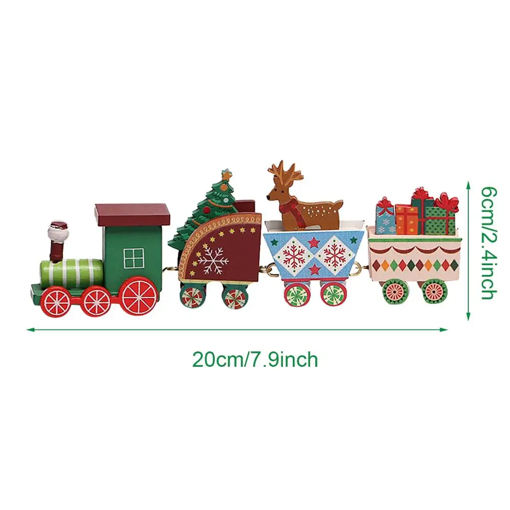 De Madera De Navidad De Tren Adorno De Navidad, Decoración Para El Hogar De Santa Claus Regalos Juguetes Manualidades Tabla Deco Navidad Nueva 2020 Año 2021 2